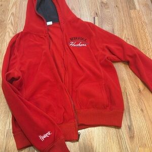 Nebraska corn huskers fleece full zip hoodie